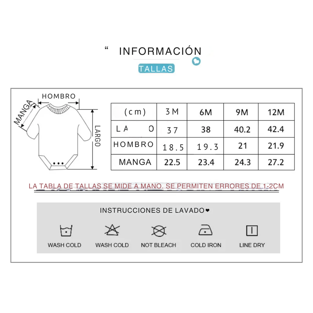 Kiddiezoom – Set de 3 Piezas Niño👶✨ Bodysuits de Manga Larga 100% Algodón con Estampados de Caricaturas