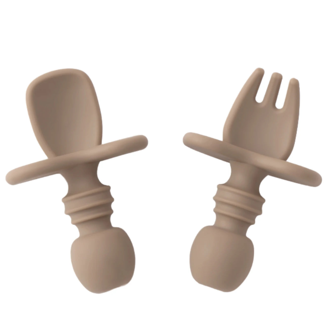 Set de Cubiertos de Silicona para Bebé (2 PIEZAS)