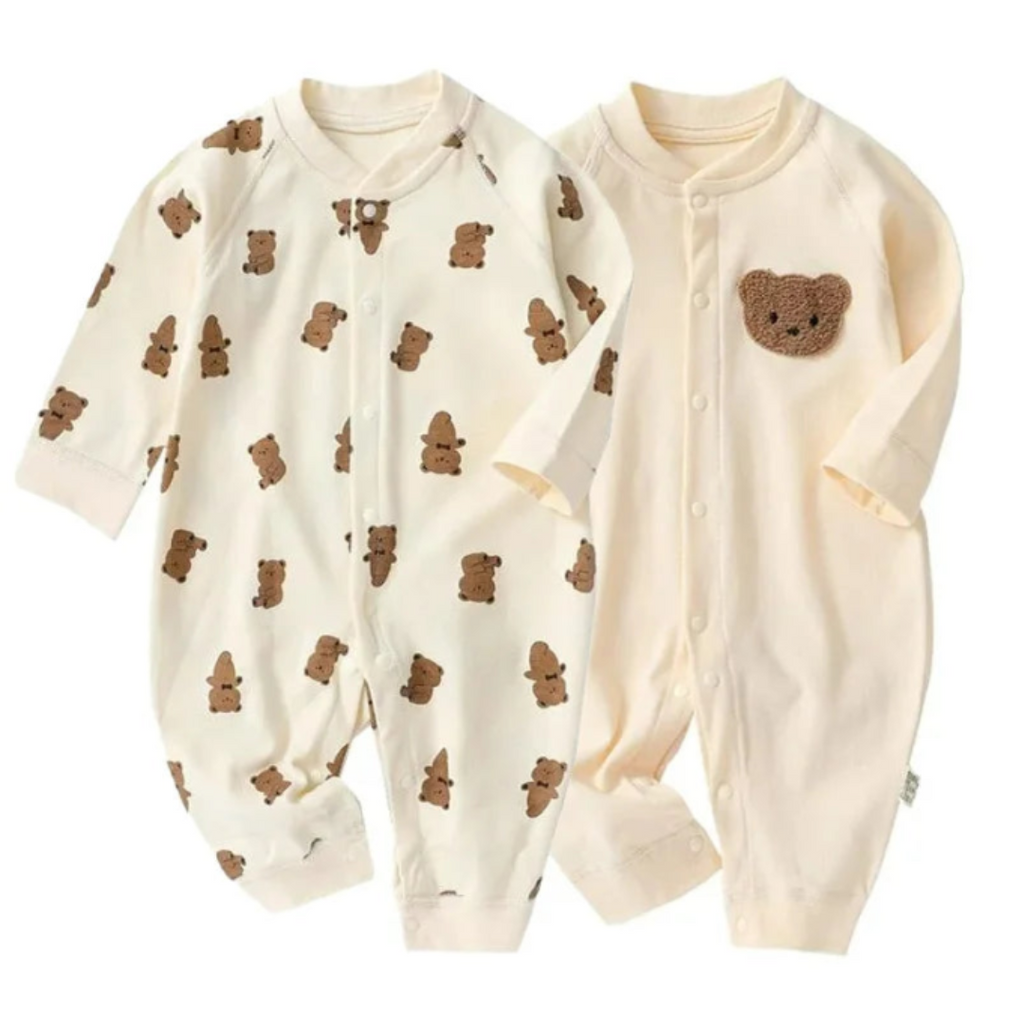 🍼Enterizo Bebé Unisex de Algodón Ositos