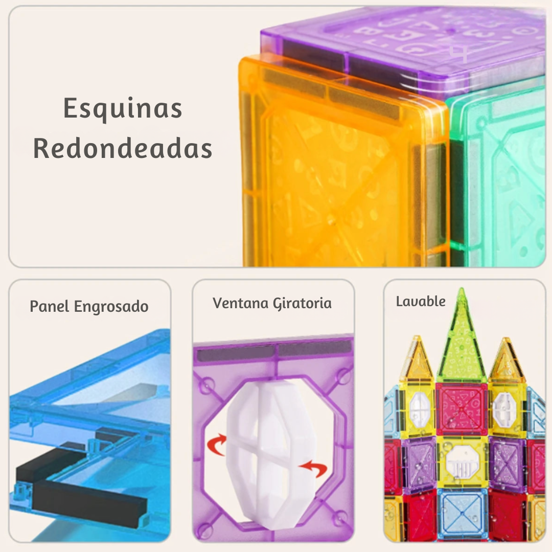 Bloques Magnéticos Infantiles de Construcción – STEM Toy