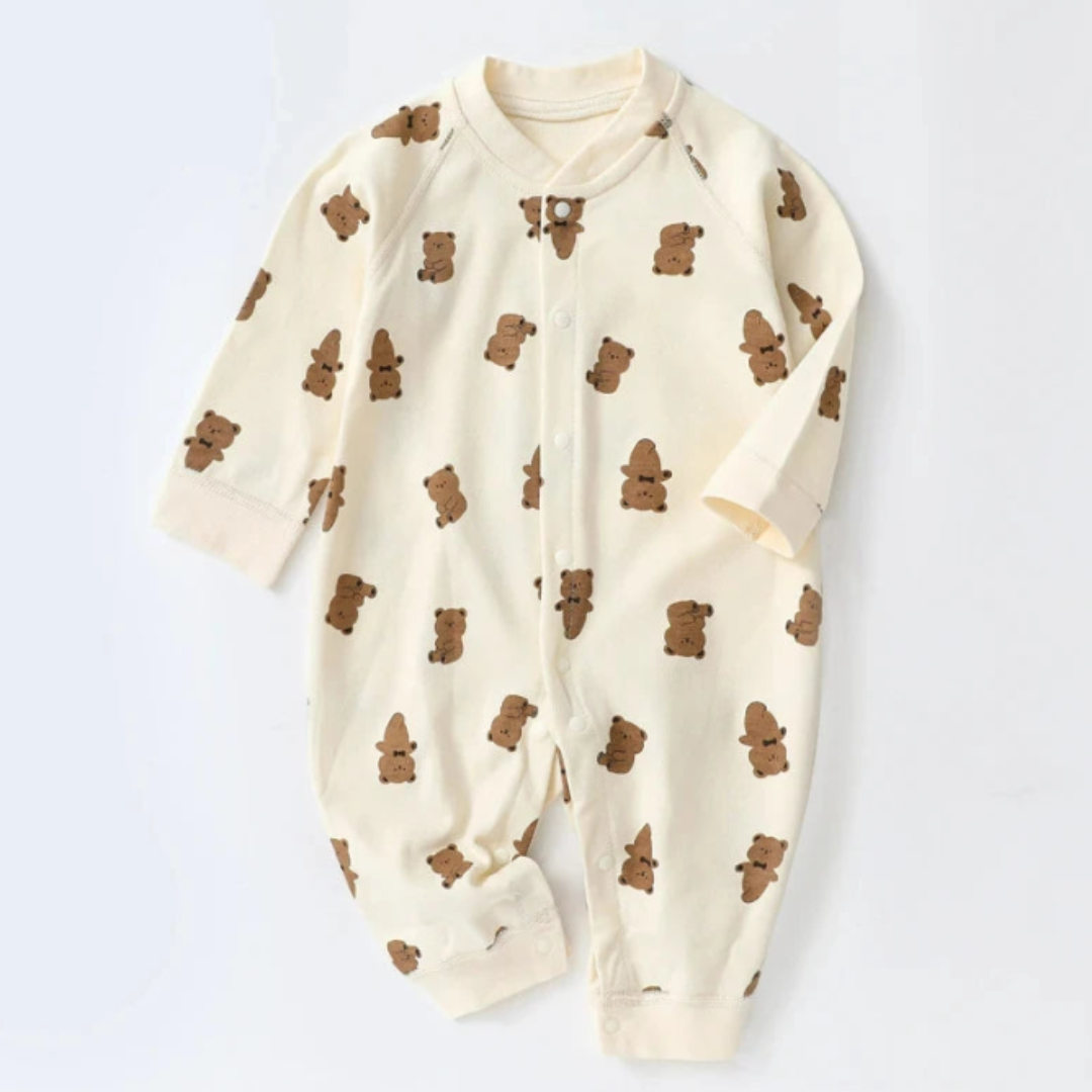 🍼Enterizo Bebé Unisex de Algodón Ositos