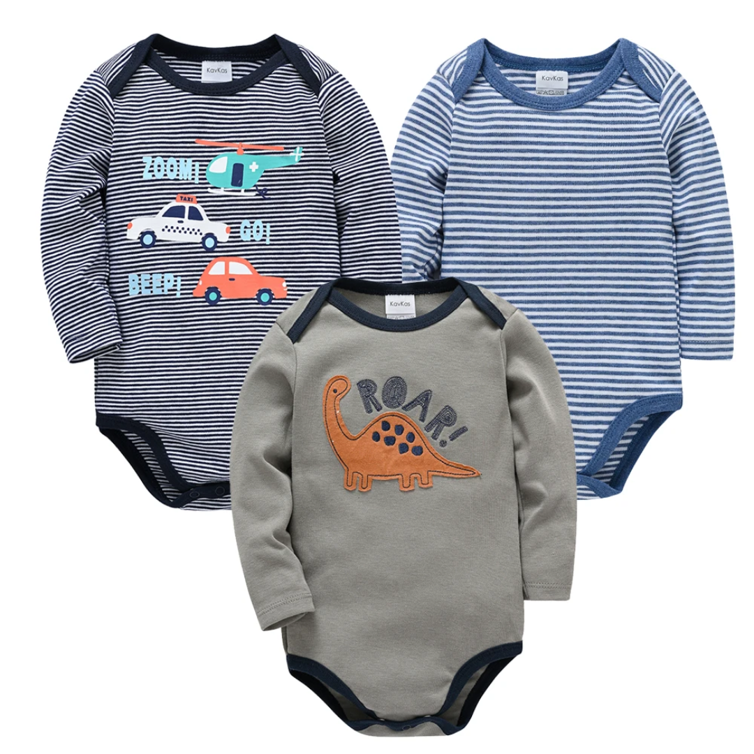 Set de 3 Bodys Niño Algodón