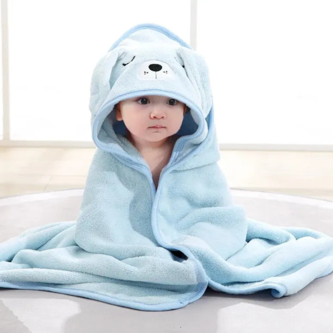 Toalla de baño infantil con capucha