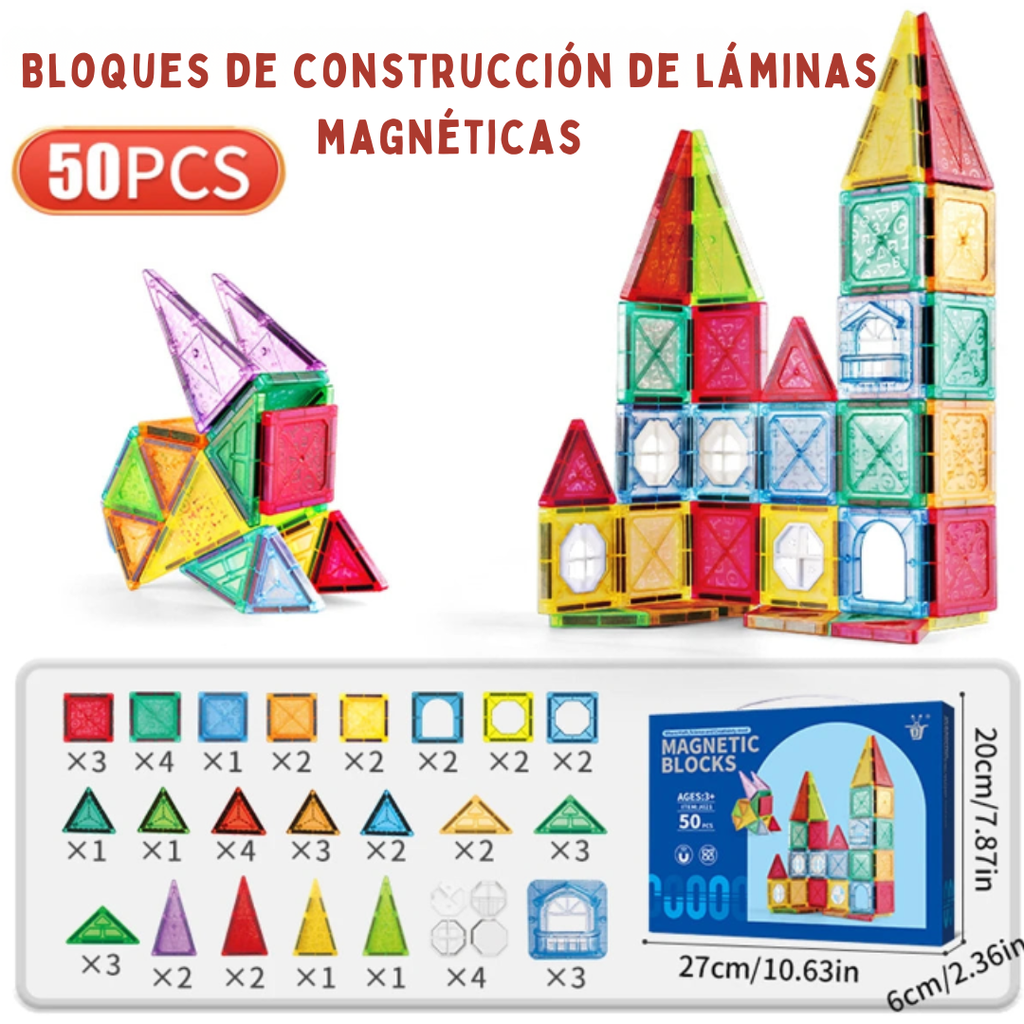 Bloques Magnéticos Infantiles de Construcción – STEM Toy