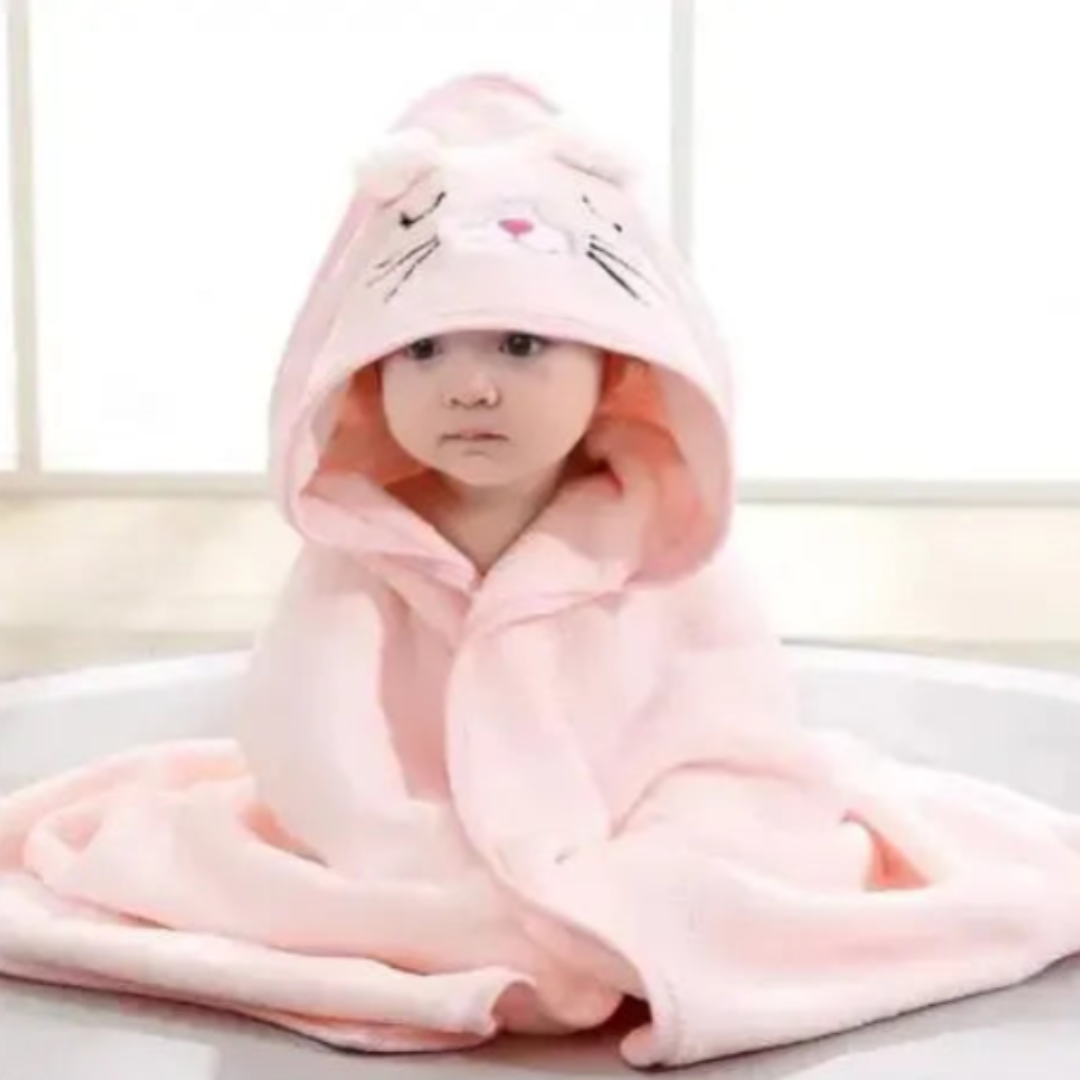 Toalla de baño infantil con capucha