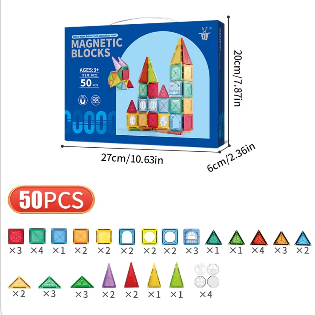 Bloques Magnéticos Infantiles de Construcción – STEM Toy