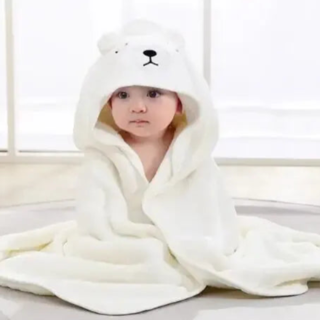 Toalla de baño infantil con capucha