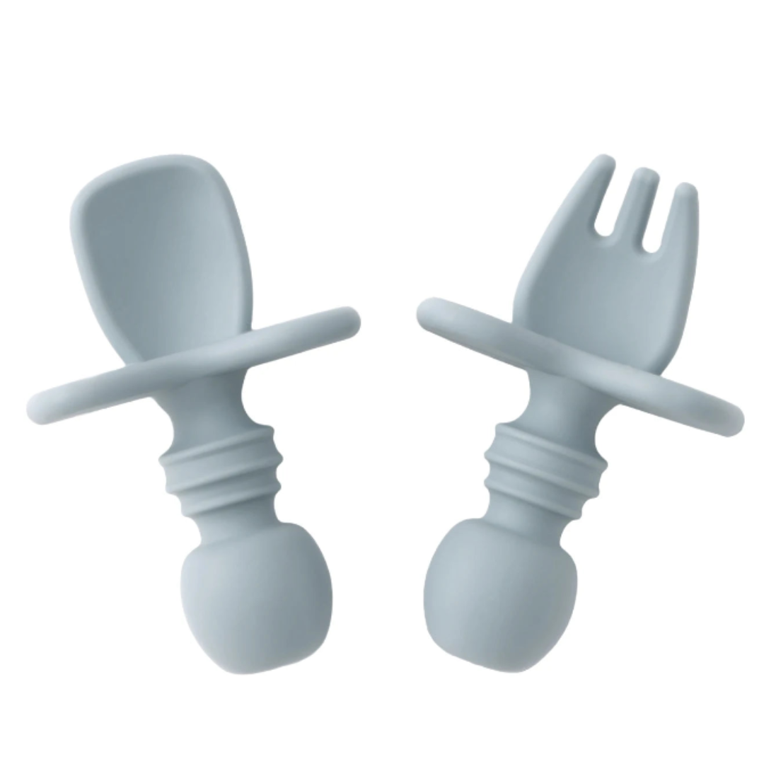 Set de Cubiertos de Silicona para Bebé (2 PIEZAS)