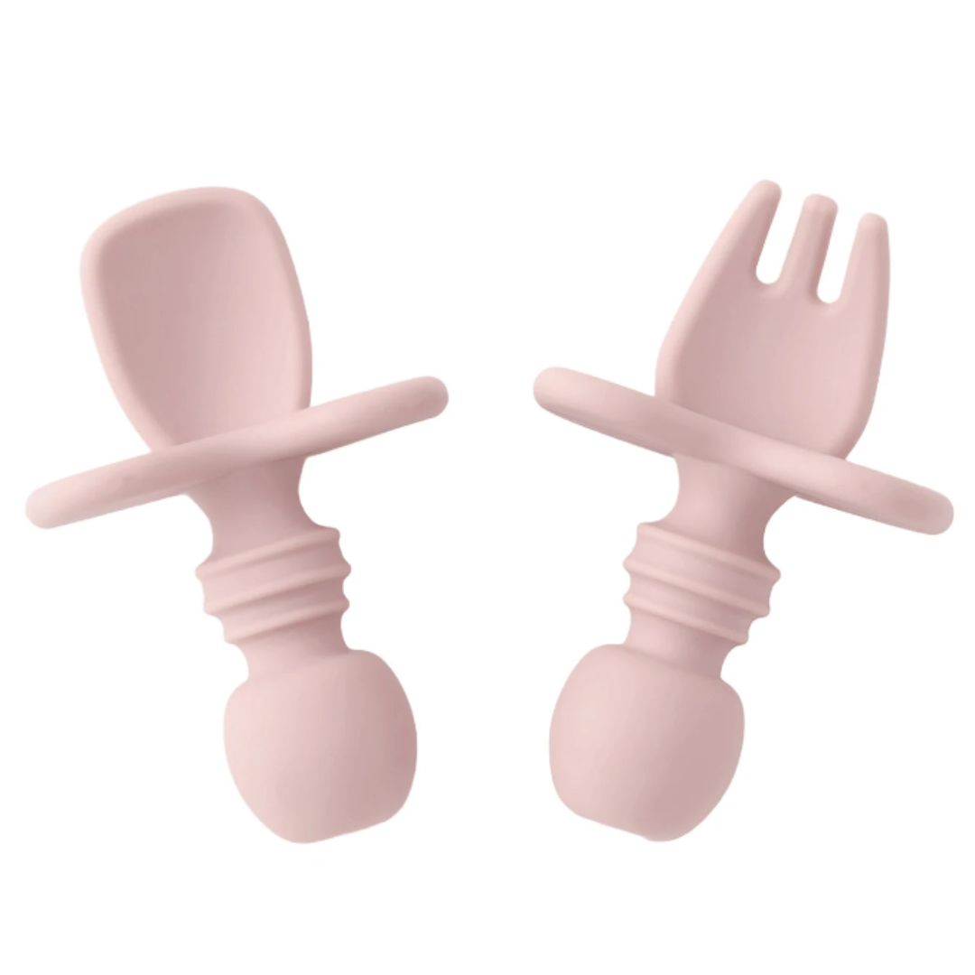 Set de Cubiertos de Silicona para Bebé (2 PIEZAS)